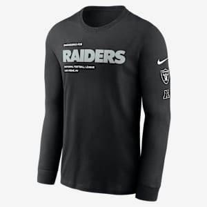 Las Vegas Raiders Play To Win Essential Men's Nike NFL Long-Sleeve